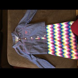 🌟🌟🌟Size 8 multicolor dress and jacket